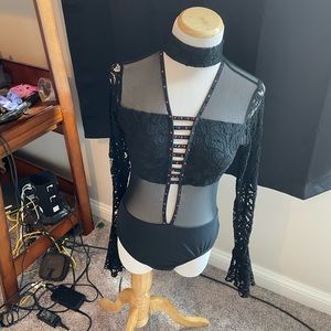 Black Jazz/Contemporary dance costume